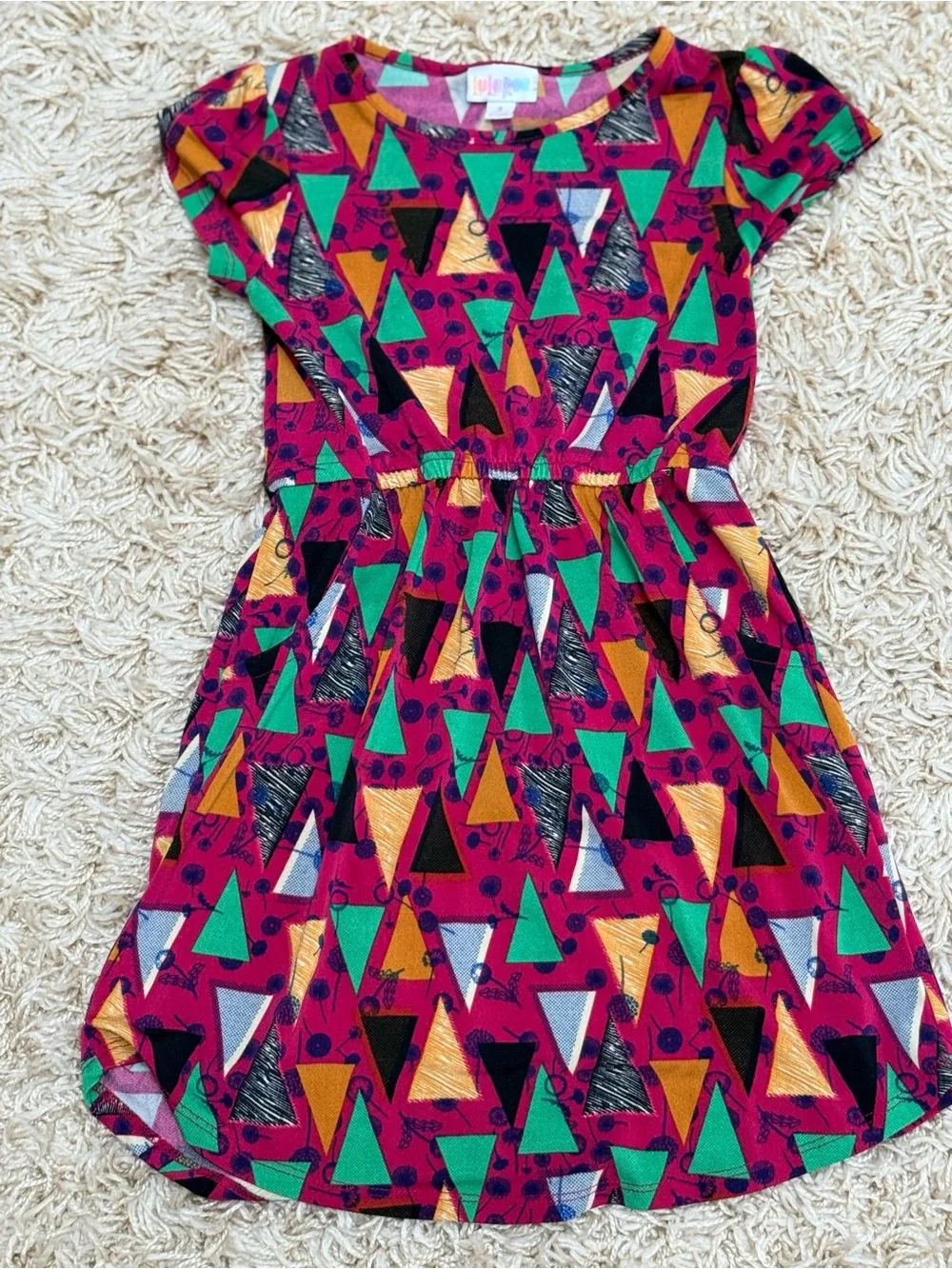 Lularoe Geometric Dress – Girls Size 8